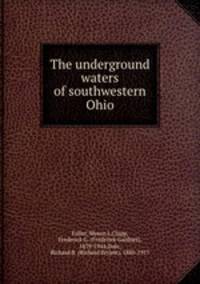 The underground waters of southwestern Ohio