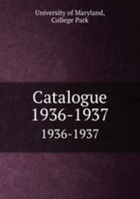 Catalogue. 1936-1937