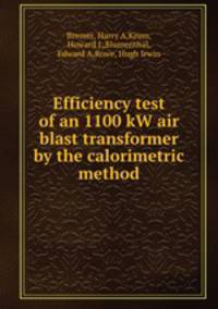 Efficiency test of an 1100 kW air blast transformer by the calorimetric method