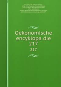 Oekonomische encyklopadie. 217