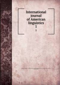 International journal of American linguistics. 1
