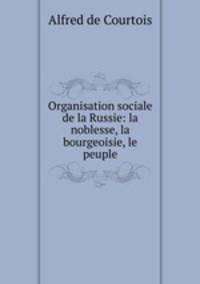 Organisation sociale de la Russie: la noblesse, la bourgeoisie, le peuple