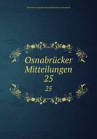 Osnabrcker Mitteilungen. 25