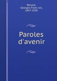 Paroles d`avenir