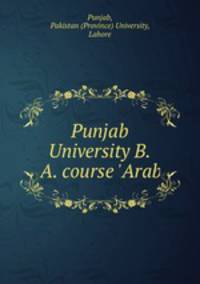 Punjab University B.A. course `Arab