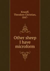 Other sheep I have microform