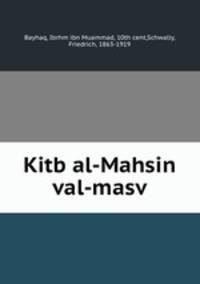 Kitb al-Mahsin val-masv