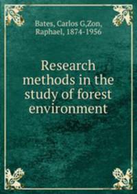 Research methods in the study of forest environment