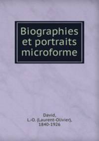 Biographies et portraits microforme