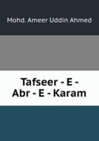 Tafseer - E - Abr - E - Karam