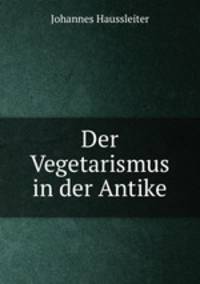 Der Vegetarismus in der Antike