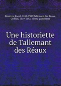 Une historiette de Tallemant des Raux