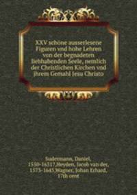 XXV schne ausserlesene Figuren vnd hohe Lehren von der begnadeten liebhabenden Seele, nemlich der Christlichen Kirchen vnd jhrem Gemahl Jesu Christo