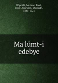 Ma`lmt-i edebye