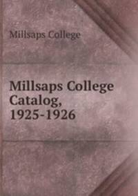 Millsaps College Catalog, 1925-1926