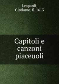Capitoli e canzoni piaceuoli