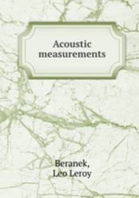 Acoustic measurements