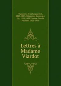 Lettres Madame Viardot