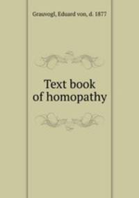 Text book of homopathy