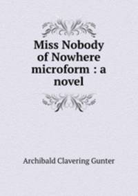 Miss Nobody of Nowhere microform : a novel