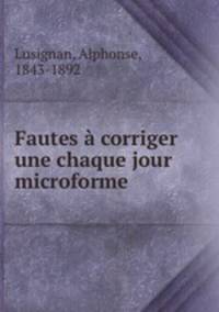 Fautes corriger une chaque jour microforme