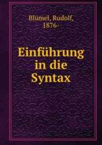 Einfhrung in die Syntax