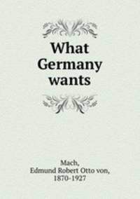What Germany wants