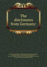 The disclosures from Germany: