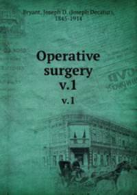 Operative surgery. v.1