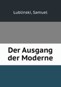 Der Ausgang der Moderne