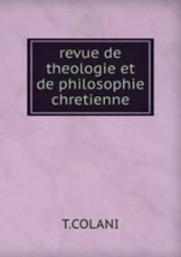 revue de theologie et de philosophie chretienne