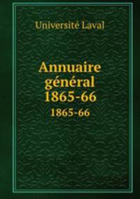 Annuaire gnral. 1865-66