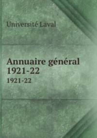 Annuaire gnral. 1921-22