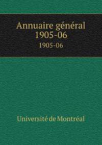 Annuaire gnral. 1905-06
