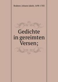 Gedichte in gereimten Versen;