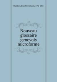 Nouveau glossaire genevois microforme
