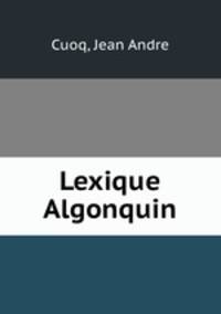 Lexique Algonquin