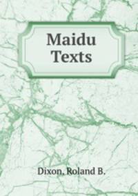 Maidu Texts
