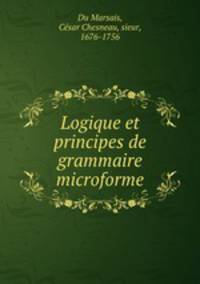 Logique et principes de grammaire microforme