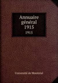 Annuaire gnral. 1915