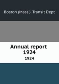 Annual report . 1924
