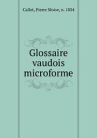 Glossaire vaudois microforme