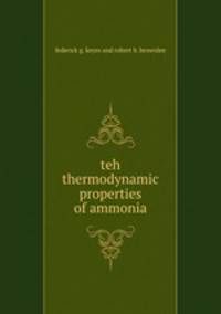 teh thermodynamic properties of ammonia