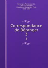 Correspondance de Branger. 3