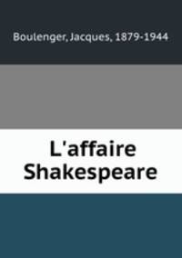 L`affaire Shakespeare