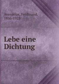Lebe eine Dichtung