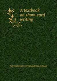 A textbook on show-card writing
