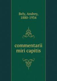 commentarii miri capitis