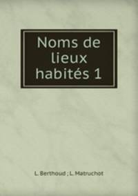 Noms de lieux habits 1