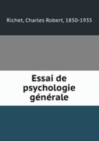 Essai de psychologie gnrale